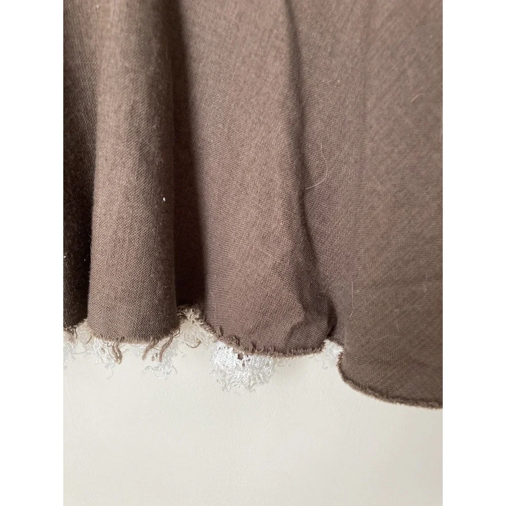 Robert  Rodriguez Skirt  Brown‎ Size 4 Fit ruffle Lace Cottagecore